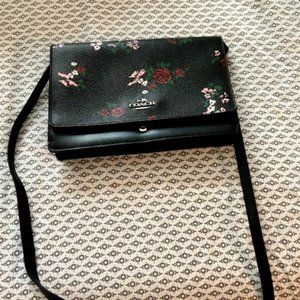 Floral Coach Small Crossbody-